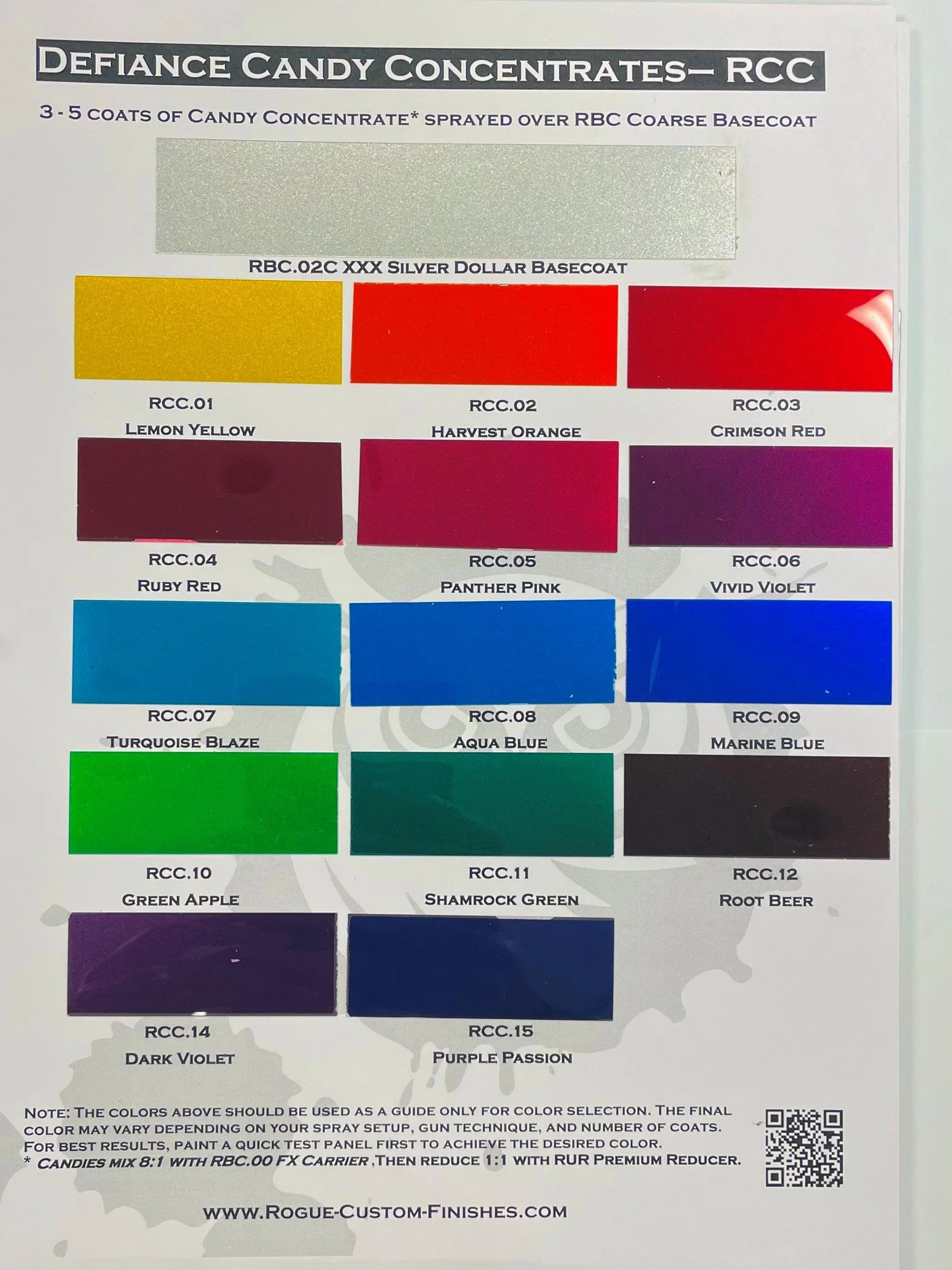Color Chip Selector v1 — Rogue Custom Finishes